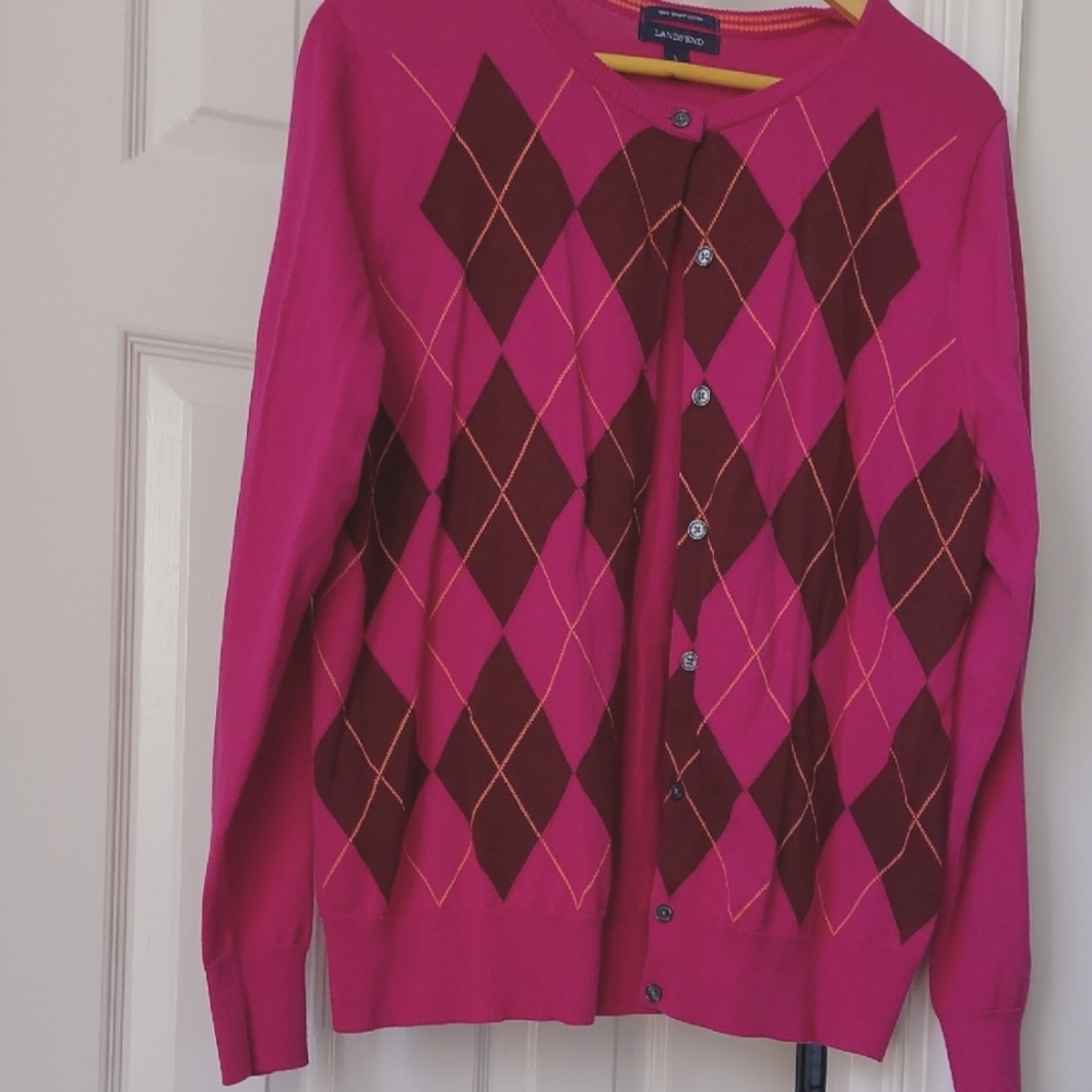 Argyle Cotton Sweater
